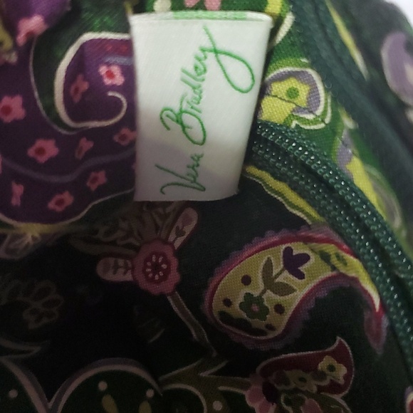 Vera Bradley Chelsea Green Small Handbag with Matching Tri Fold Wallet - Picture 6 of 11